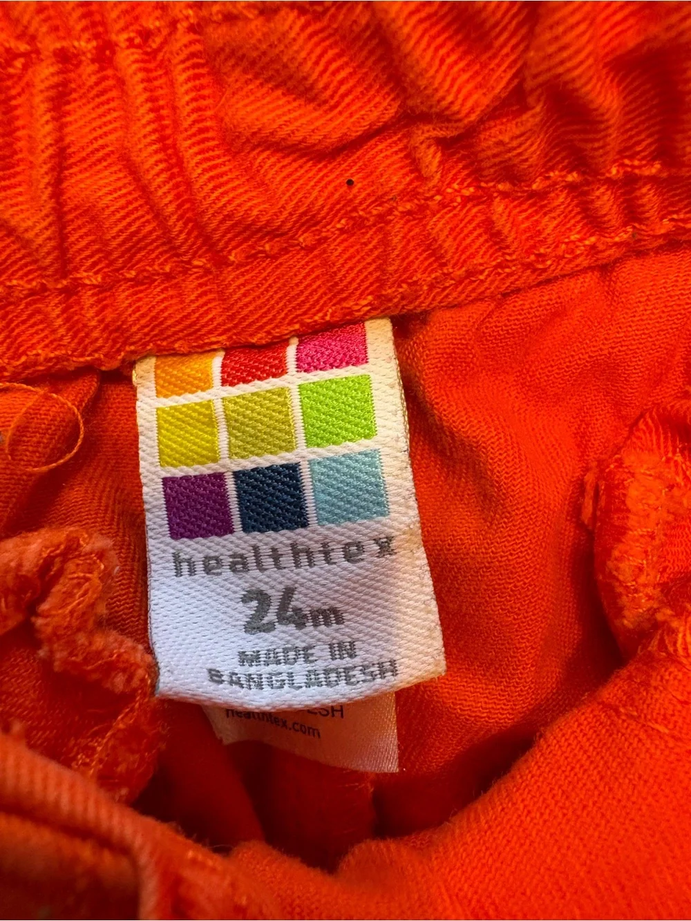 healthtex Bright Orange Kids Shorts